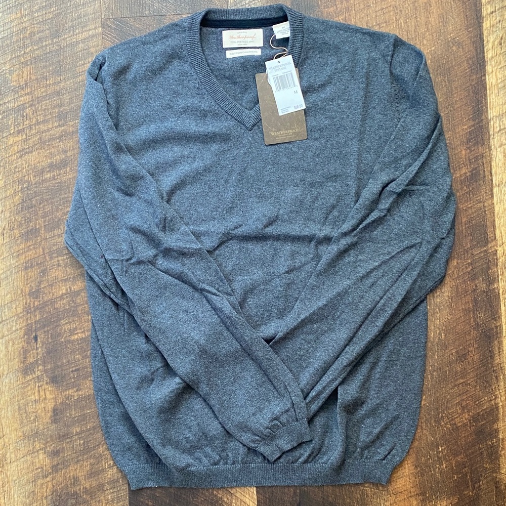 Charcoal V-Neck Sweater